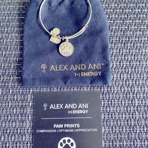 Alex and Ani paw print bangle.